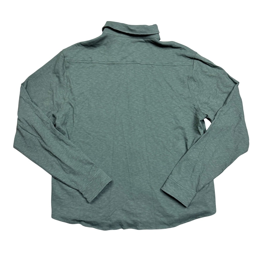 NWOT American Giant Men's Premium Slub Button Up Shirt Long Sleeve XL Green - Picture 5 of 7